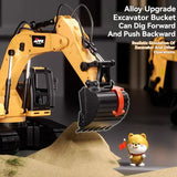 RC Excavator Dumper Car 2.4G Remote Control Alloy Engineering Vehicle Crawler