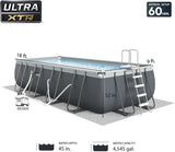 Ultra XTR Deluxe Rectangular Above Ground Swimming Pool Set: 18ft x 9ft x 52in