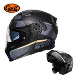 Motorcycle Helmet Dual Visor Modular Flip up Full Face Helmet