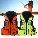 Professional Fishing Life Vest Multi-pocket Detachable Large Buoyancy Assist Comfortable