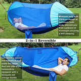 Anti-flip Safety Camping Hammock Double Portable Hammocks with Mosquito/Bug