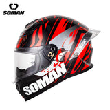 SOMAN Motorcycle Helmet Full face helmet Off-road Racing