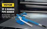 VEVOR Pipe Bender Manual Bench Steel Tube Bending Kit with 7Dies 1-3in Multifonction