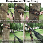 Anti-flip Safety Camping Hammock Double Portable Hammocks with Mosquito/Bug