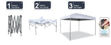 10x10 Outdoor Pop-Up Canopy Tent Easy Set-up Straight Leg Folding Instant Shelter