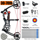 Compound Pulley Bow 30-70lbs Weight Shooting Steel Ball Draw Archery