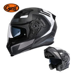 Motorcycle Helmet Dual Visor Modular Flip up Full Face Helmet