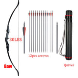 Huntingdoor 30lbs/40lbs Recurve Bow and Arrows Set Right Hand& Left Hand