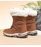 Women Platform Snow Boots Thick Plush Non-slip Boots