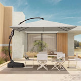 Grand patio 10x10 FT Patio Offset Umbrella Large Square Aluminum Cantilever Umbrella