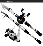 2024 New Lure Fishing Rod Set 1.5-2.4m Carbon Fiber Fishing Rod