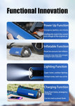 BUVAYE Portable Tire Inflator Car Emergency Power Outdoor Multifunctional Jump Starter