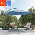 Grand patio 10x10 FT Patio Offset Umbrella Large Square Aluminum Cantilever Umbrella