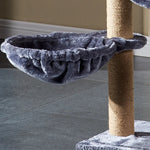 Multi-layer Cat Tree House With Swing Hammock Cat Climbing Tower