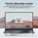 14.1" Ultra Slim Laptop 16GB RAM 2TB SSD Intel Notebook Gamer