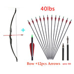 Huntingdoor 30lbs/40lbs Recurve Bow and Arrows Set Right Hand& Left Hand