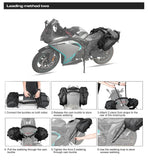 Rhinowalk 28L Waterproof Motorcycle Bag 2 Pcs Universal Fit