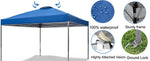 10x10 Outdoor Pop-Up Canopy Tent Easy Set-up Straight Leg Folding Instant Shelter