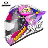 SOMAN Motorcycle Helmet Full face helmet Off-road Racing