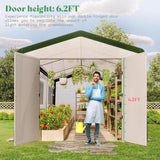 30x10x8.5FT Large Walk-in Tunnel Greenhouse for Outdoors, Heavy Duty Greenhouse