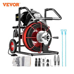 VEVOR Electric Drain Auger Pipe Cleaner Unblocker Plunger Tool Sink Sewer Snake