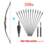 Huntingdoor 30lbs/40lbs Recurve Bow and Arrows Set Right Hand& Left Hand