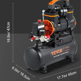 VEVOR Silent Air Compressor 900W 1450W 1800W Quiet Oil-free Portable