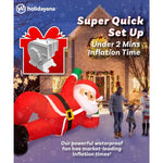 Large Inflatable Outdoor Christmas Decorations with Internal Lighting and Built-in Fans