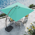 Grand patio 10x10 FT Patio Offset Umbrella Large Square Aluminum Cantilever Umbrella