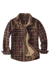 Winter Men's Shirt Jacket Large Size Cotton Coat Men's Long-sleeved Plush