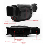 1080P Monoculars Hunting Telescope Camera 5X Digital Zoom Photo Video