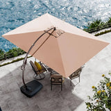 Grand patio 10x10 FT Patio Offset Umbrella Large Square Aluminum Cantilever Umbrella