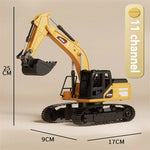 RC Excavator Dumper Car 2.4G Remote Control Alloy Engineering Vehicle Crawler