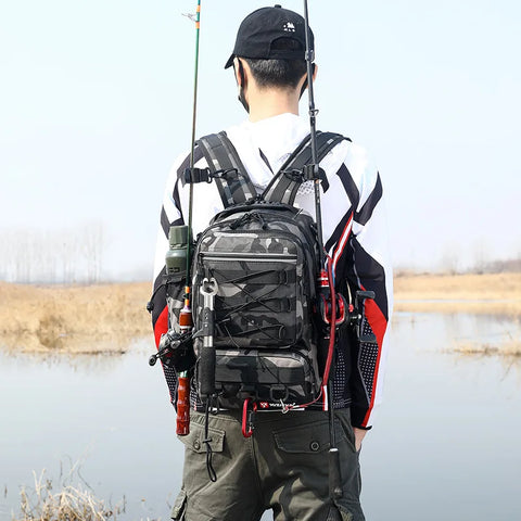 Camouflage Lure Fishing Bags Multi-functional Backpack Outdoor Sports Large Capacity