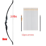 Huntingdoor 30lbs/40lbs Recurve Bow and Arrows Set Right Hand& Left Hand