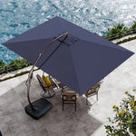 Grand patio 10x10 FT Patio Offset Umbrella Large Square Aluminum Cantilever Umbrella