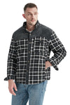 Winter Men's Shirt Jacket Large Size Cotton Coat Men's Long-sleeved Plush