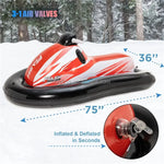 Custom hot cold high elastic PVC inflatable ski boat inflatable