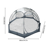 Transparent Thickened PVC Starry Star Tent Portable Spherical Outdoor Camping Tent Quick Opening