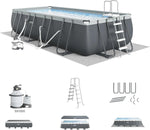 Ultra XTR Deluxe Rectangular Above Ground Swimming Pool Set: 18ft x 9ft x 52in