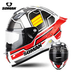 SOMAN Motorcycle Helmet Full face helmet Off-road Racing