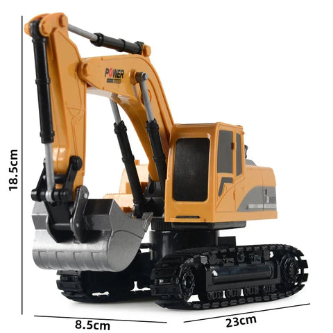 RC Trucks Mini Remote Control Bulldozer 1:24 5CH Plastic Engineering Car Dump Truck Crane