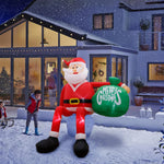 8FT Christmas Inflatables Climbing Santa Outdoor Decorations