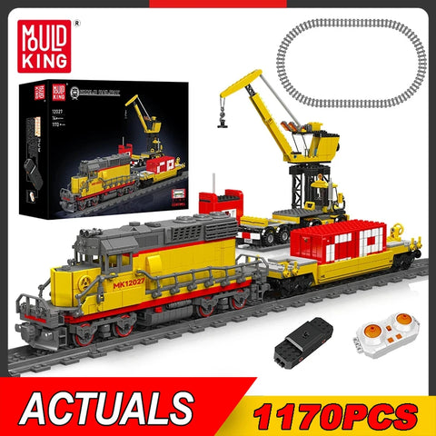 MOULD KING Technical RC Diesel Locomotive Building Block Remote Control