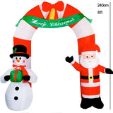 Inflatables Arch Santa Claus Snowman LED Lighted Blow Up Archway Christmas Outdoor
