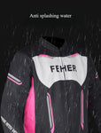 FEHER Youth Motorcycle Jacket 7 CE Protective Winter Warm Removable Inner Liner