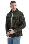 Winter Men's Shirt Jacket Large Size Cotton Coat Men's Long-sleeved Plush