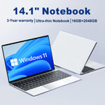 14.1" Ultra Slim Laptop 16GB RAM 2TB SSD Intel Notebook Gamer