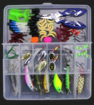 106PCs/Box Thunder Frog Set Road Sub Clamp Set Entry Level Full Swimming Layer Bait