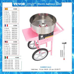 VEVOR Electric Cotton Candy Machine with Cart 1000W Commercial Floss Maker